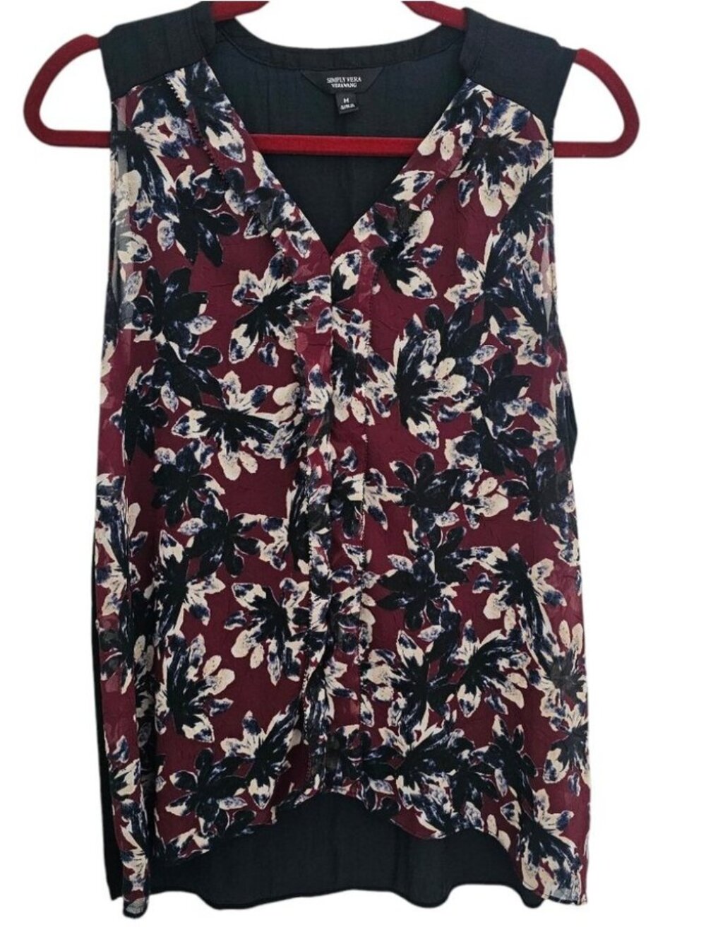 V Neck Abstract Elegant Chic Floral Top